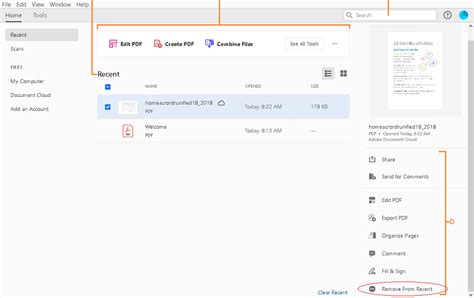 Now remove/clear “Recent” files in Adobe Acrobat .